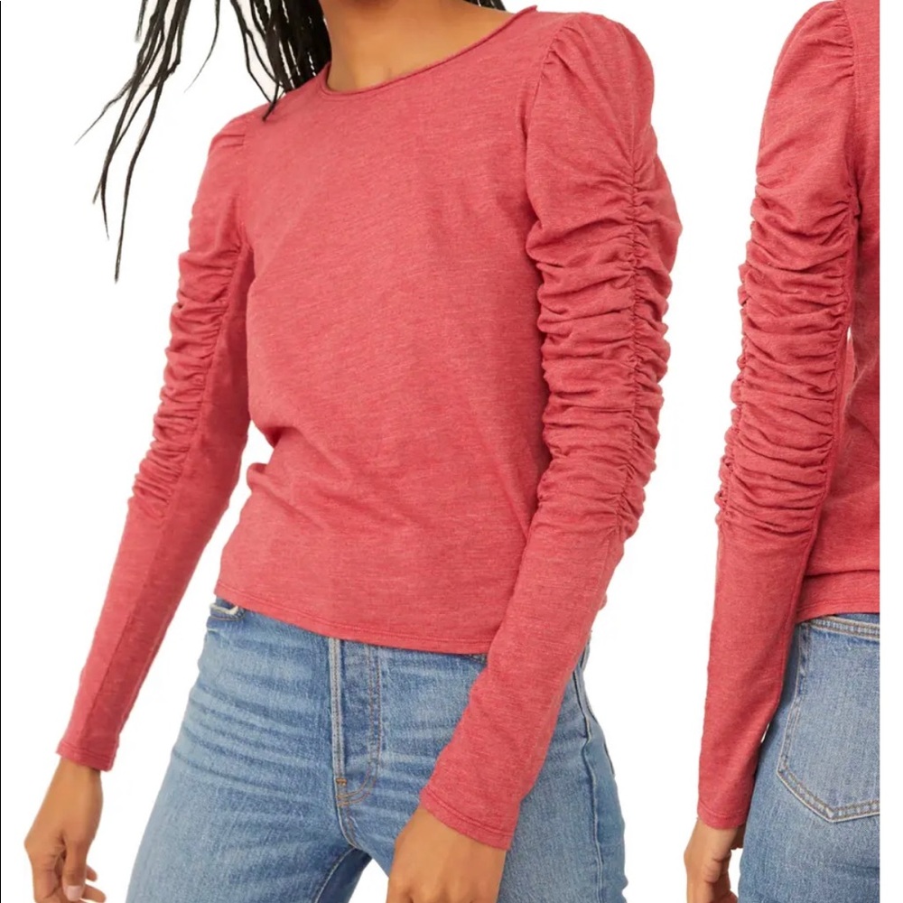 FP Natasha Ruffle Sleeve Top